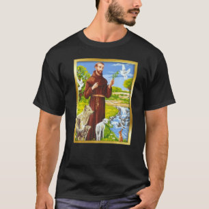 Camiseta San Francisco De Asís Patrono De Animales Católico