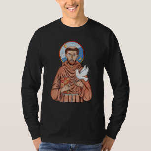 Camiseta San Francisco de Asís Patrono de los Animales Cath