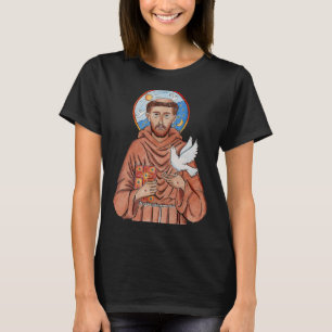 Camiseta San Francisco de Asís Patrono de los Animales Cató