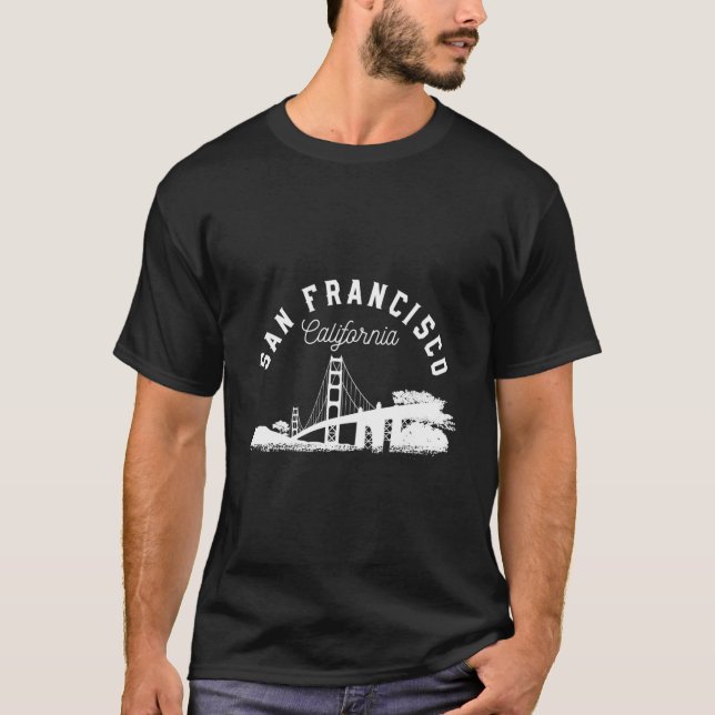 Camiseta San Francisco Gold Gate Bridge (Anverso)