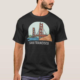 Camiseta San Francisco  Golden Gate Bridge  California Gift