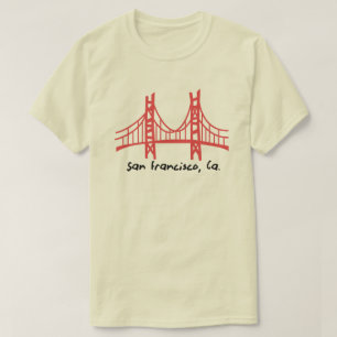 Camiseta SAN FRANCISCO GOLDEN GATE BRIDGE T=Shirt