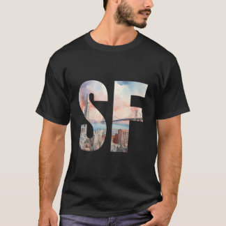 Camiseta San Francisco Icic Sf Bay Bridge Bay Area Fog Ci