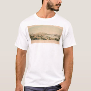 Camiseta San Francisco, mapa panorámico 1849 (1626A) del C