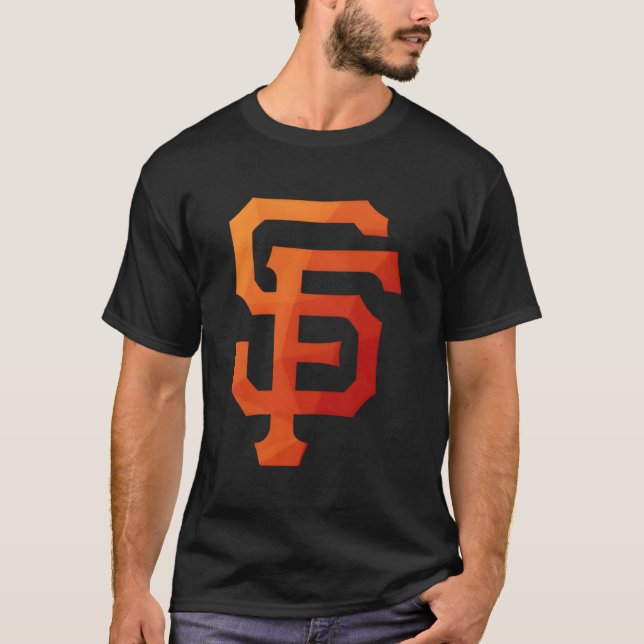 Camiseta San Francisco Sf Naranja Gradiente Baseball Inspir (Anverso)