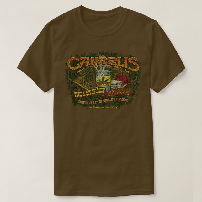 Camiseta San Francisco Tobacco Co Canablis 1967 (Diseño del anverso)