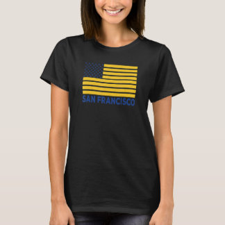 Camiseta San Francisco USA Flag BlueYellow San Francisco US