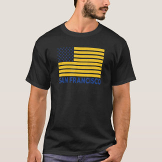 Camiseta San Francisco USA Flag BlueYellow San Francisco US
