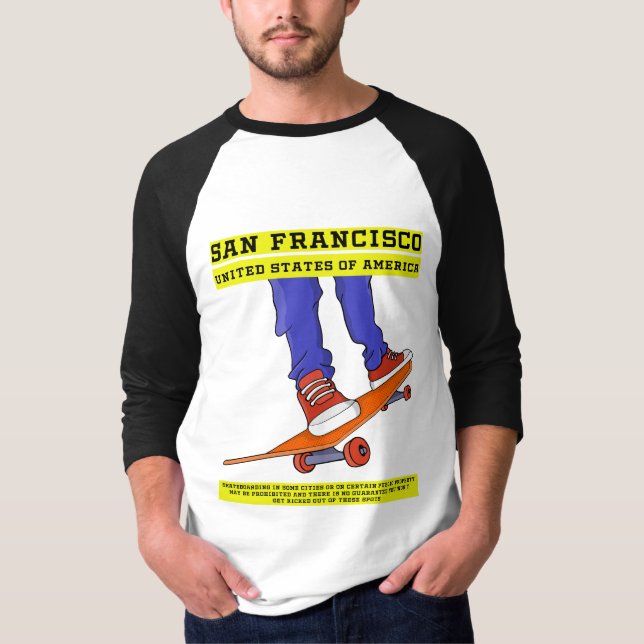 Camiseta San Francisco, USA Skate (Anverso)