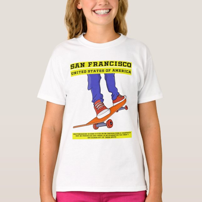 Camiseta San Francisco, USA Skate (Anverso)