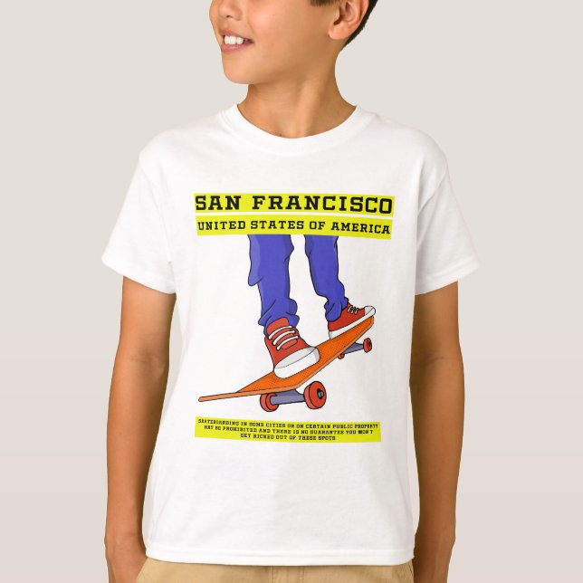 Camiseta San Francisco, USA Skate (Anverso)