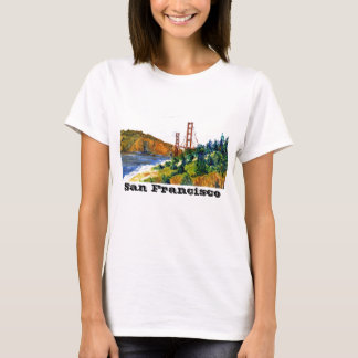 Camiseta San Francisco y puente Golden Gate hermoso