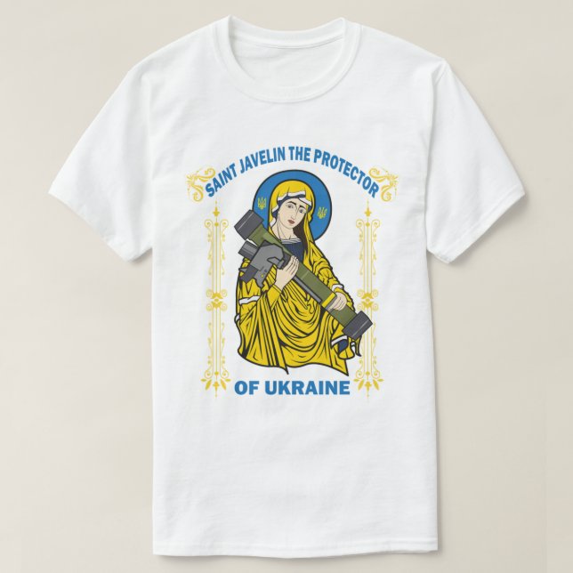 Camiseta San Javelin, Protector De Ucrania (Diseño del anverso)