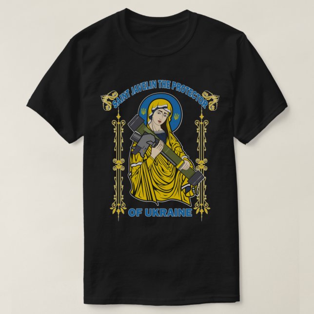 Camiseta San Javelin, Protector De Ucrania (Diseño del anverso)
