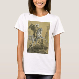 Camiseta San Jorge – Arte "Sunburst Gold" Premium