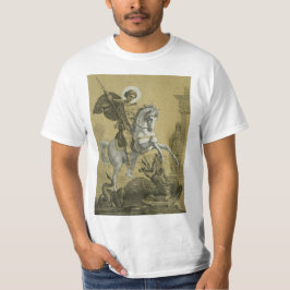 Camiseta San Jorge – Arte "Sunburst Gold" Premium