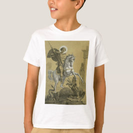 Camiseta San Jorge – Arte "Sunburst Gold" Premium