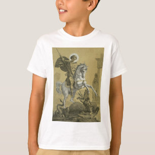 Camiseta San Jorge – Arte "Sunburst Gold" Premium