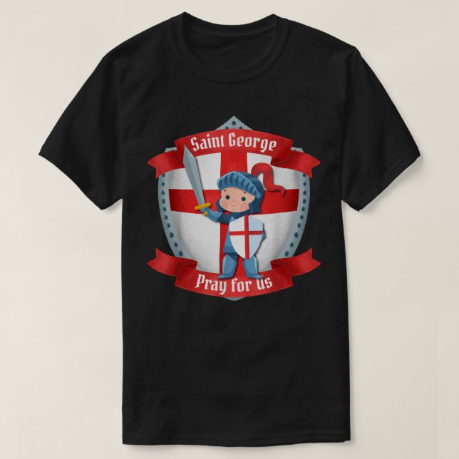 Camiseta San Jorge Dragón Caballeros Católicos de San Niño (Diseño del anverso)
