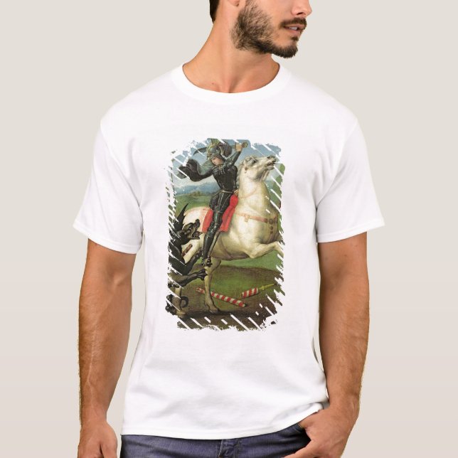 Camiseta San Jorge que lucha con el dragón (Anverso)