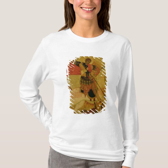 Camiseta San Jorge que mata el dragón (Anverso)