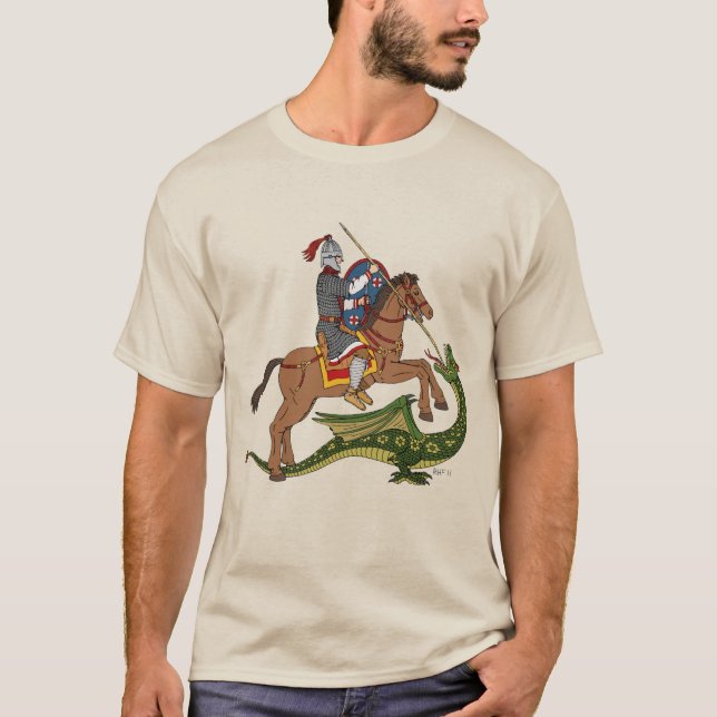 Camiseta San Jorge romano y el dragón (Anverso)