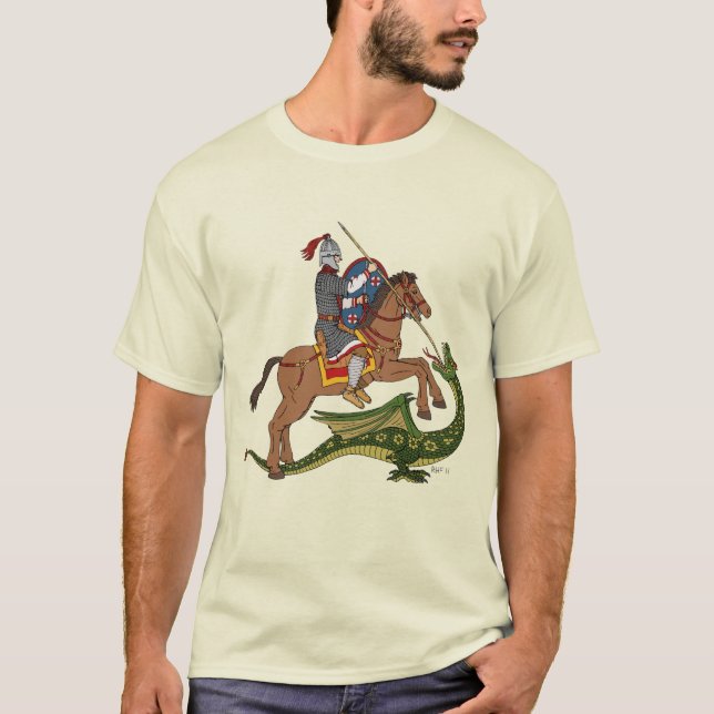 Camiseta San Jorge romano y el dragón (Anverso)