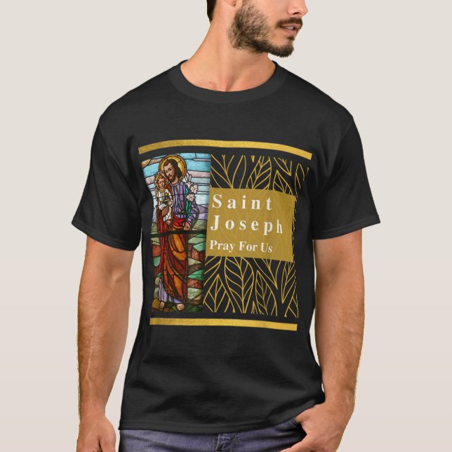 Camiseta San José e Infante Jesús San José Católico (Anverso)