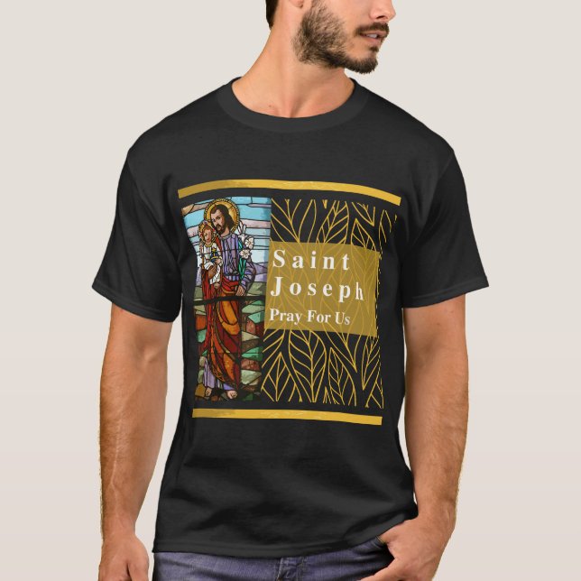 Camiseta San José e Infante Jesús San José Católico (Anverso)