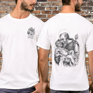 Camiseta San José religioso tiene mi espalda Jesús