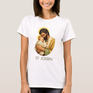 Camiseta San José Santo Patrón Fe Católica Cristiana