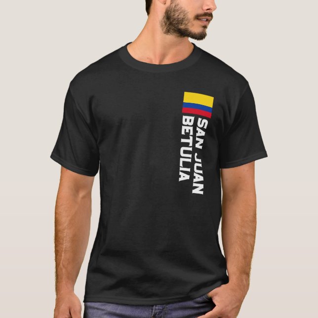 Camiseta San Juan Betulia Colombia Para Hombres Colombianos (Anverso)