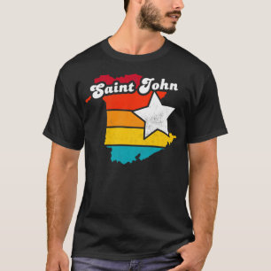 Camiseta San Juan de Nueva Brunswick Canadá Vintage con pro