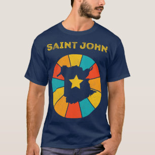 Camiseta San Juan de Nueva Brunswick Canadá Vintage con pro