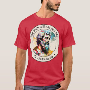 Camiseta San Juan el Apóstol las citas religiosas dan ánimo