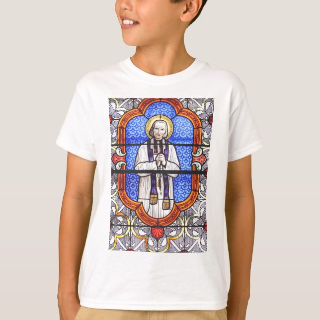 Camiseta San Juan Vianney Patrono de los Sacerdotes Parroqu (Anverso)