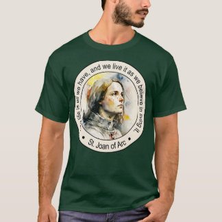 Camiseta San Juana de Arco Citas Religiosas Regalo Inspirad