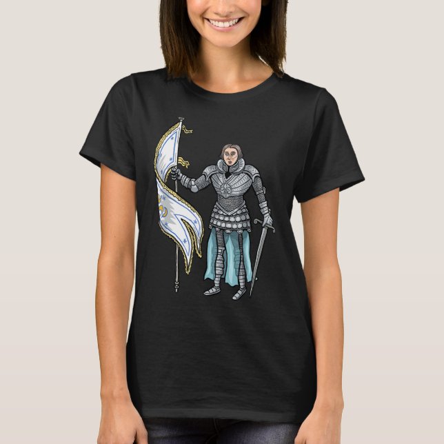 Camiseta San Juana de Arco No Tengo Miedo De Haber Nacido,  (Anverso)