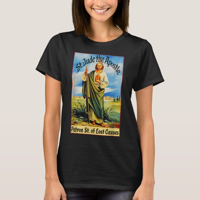 Camiseta San Judas el apóstol de Jesús perdido causa al pat (Anverso)