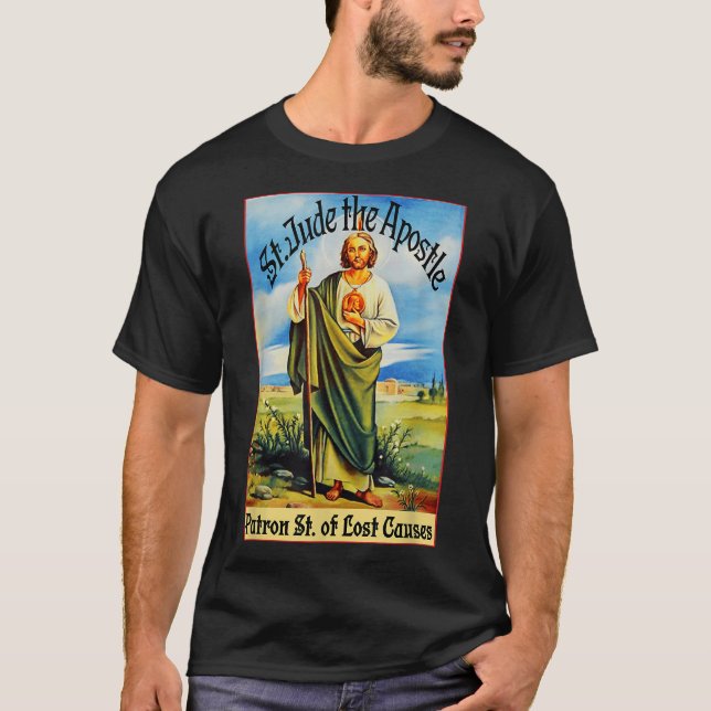Camiseta San Judas el apóstol de Jesús perdido causa al pat (Anverso)