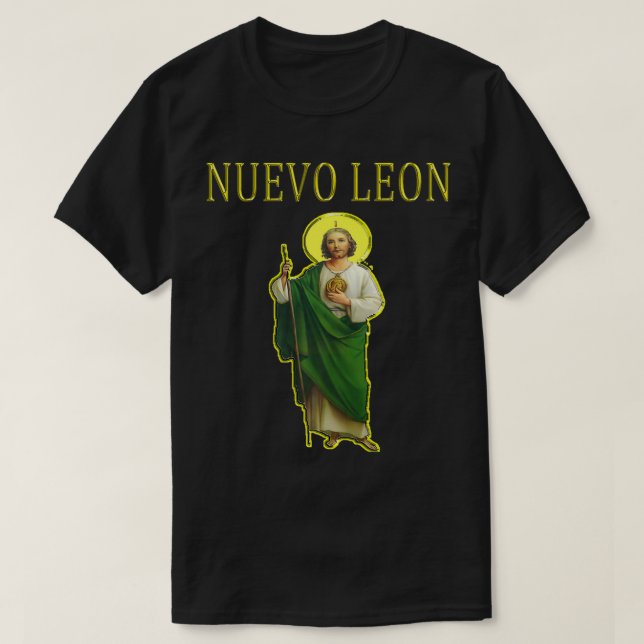Camiseta San Judas Tadeo Nuevo Leon s y s Zip Premium (Diseño del anverso)