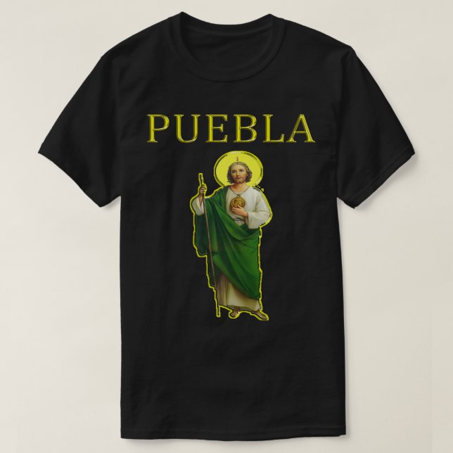 Camiseta San Judas Tadeo Puebla y s Zip Premium  (Diseño del anverso)
