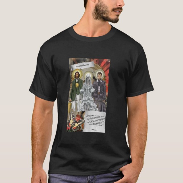Camiseta San Judas Tadeo Santa Muerte Malverde (Anverso)