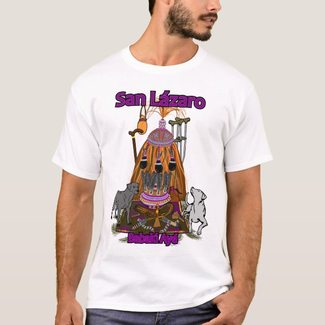 Camiseta San lázaro, babalú ayé (Anverso)