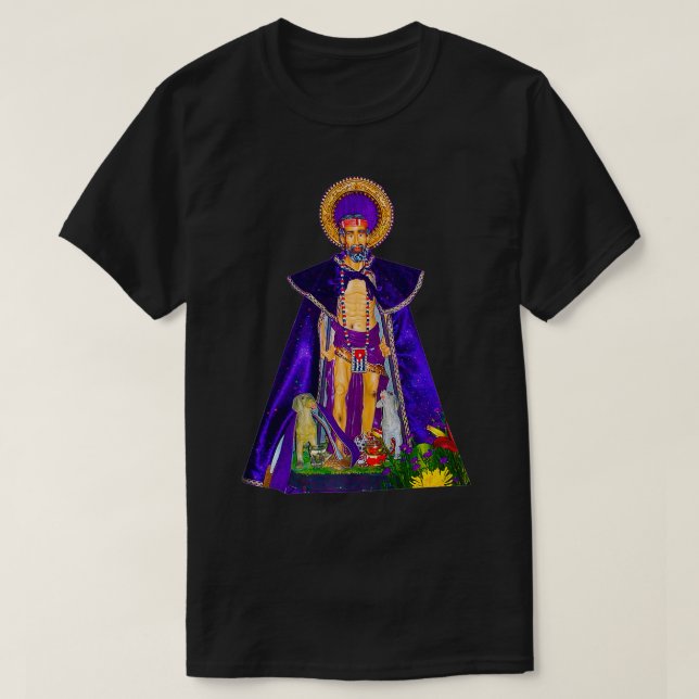 Camiseta San Lázaro con perros Babalu Aye Santeria regalo d (Diseño del anverso)