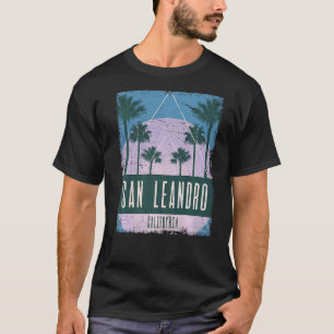 Camiseta San Leandro California CA Vaporwave Retro