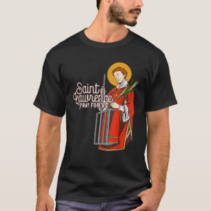 Camiseta San Lorenzo Católico Patrón de Cocina