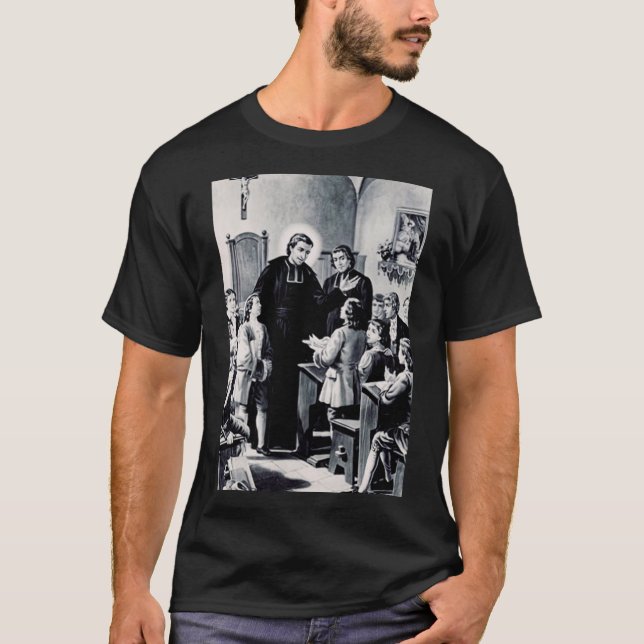 Camiseta San Luis de Montfort sacerdote francés (Anverso)