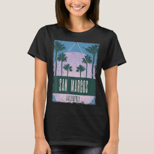 Camiseta San Marcos California CA Vaporwave Retro 8
