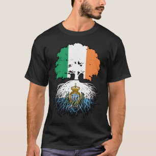 Camiseta San Marino San Marinese Irlanda raíz de árboles
